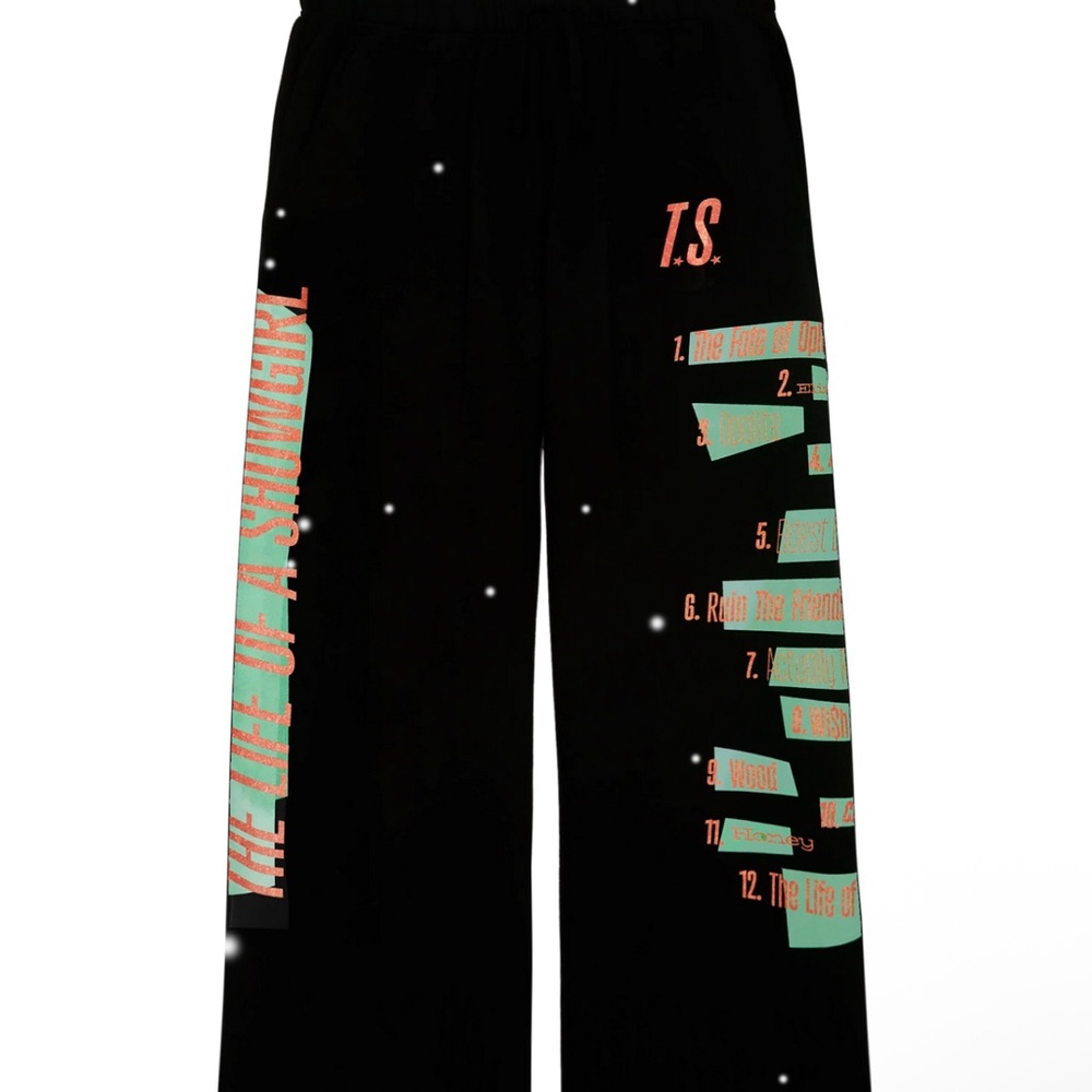 NEW Authentic Taylor Swift Life of a Showgirl Tracklist Sweatpants